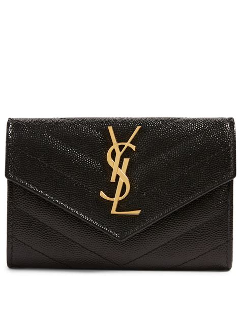 ysl brown wallet|ysl monogram wallet price.